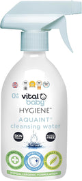 Vital Baby Aquaint Cleansing Water 500ml | Hypoallergenic & Antibacterial Safe for All Ages, Gentle on Skin, Alcohol-Free, 100% Natural Formula Vegan-Friendly Quick, No-Rinse Skin Cleanser