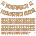 Pecehom 72Pcs Custom Banner Kit,Reusable Personalised Banner for Mr and Mrs Sign,Birthday,Wedding,Engagement Party, Bride to Be,Baby Showers,Just Married And Christmas Decorations,Photo Prop