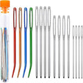 16 PCS Large Eye Blunt Darning Needles for Wool, Crochet, Tapestry & Sewing DIY Crafts (White, Large Eye Blunt Darning Needles) (Large Eye Blunt Darning Needles) (White)