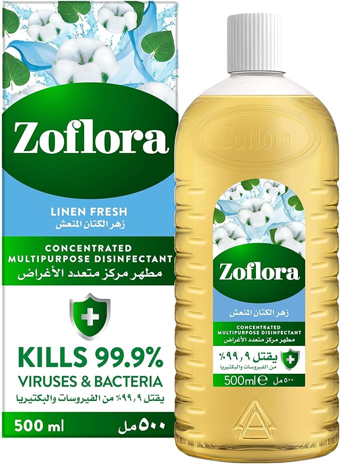 Zoflora Concentrated Disinfectant, Linen Fresh, 0.5 Liters