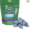 Green Gobbler Septic Saver Pods - Sewage & Septic Tank Cleaner - Bacteria Enzyme Packs for Monthly Septic Tank Treatments - 6 Pods (222g)