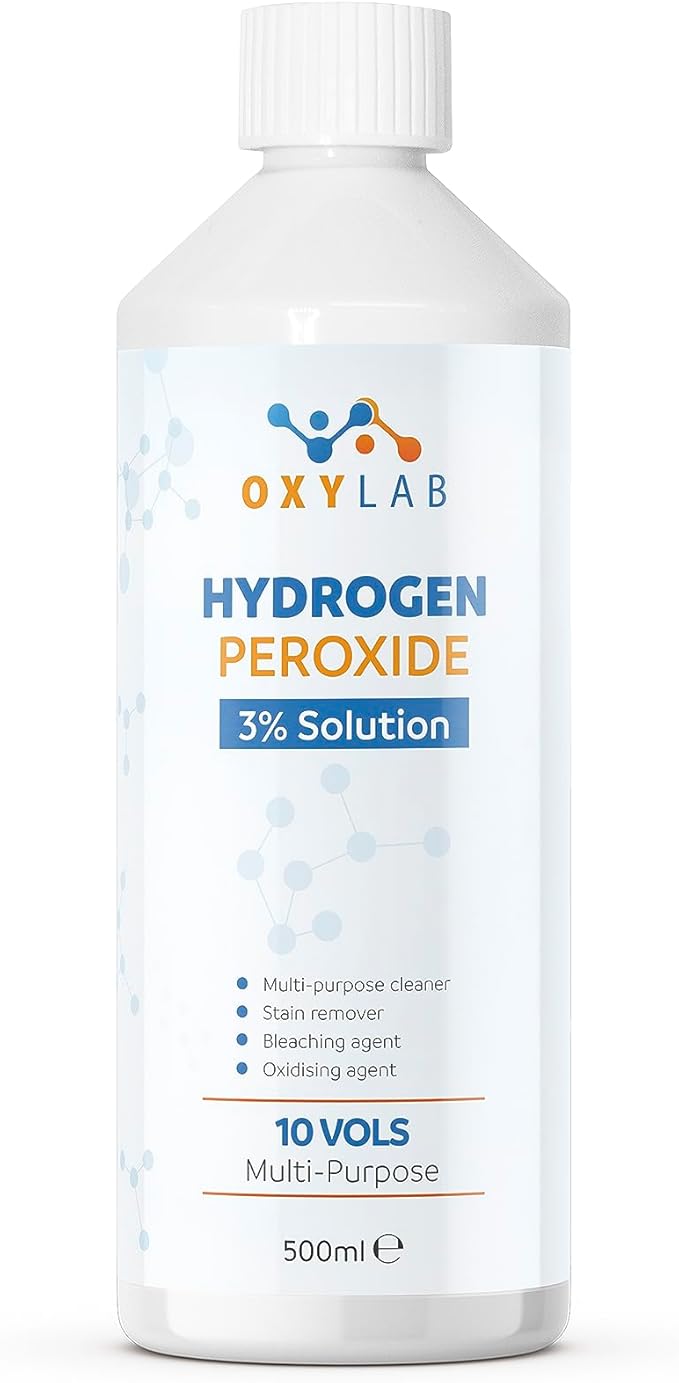 Hydrogen Peroxide 3% Solution 500ml - Multi-Purpose Cleaner & Stain Remover