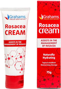 Grahams Natural Rosacea Cream - Clinically Proven Anti-Redness Treatment for Face to Soothe, Moisturise, Hydrate & Calm Sensitive Rosacea-Prone Skin - Hypoallergenic, Steroid-Free (1 x 75 g)