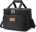 Lifewit Lunch Bag 9L 12 Can Insulated Lunch Box Soft Cooler Cooling Tote for Adult Men Women, Black