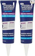 Mould Elimination Gel, Deep Penetrating Formula, Anti-Fungal Treatment, For All Indoor & Outdoor Surfaces, Safe & Permanent, 2 Tubes