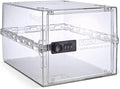 Lockabox One™ | Premium Lockable Storage Box (10L) | Combination Lock Box for Food, Medicine & Home Safety | Made In Britain | External Size 31 x 21 x 17 cm (Crystal)