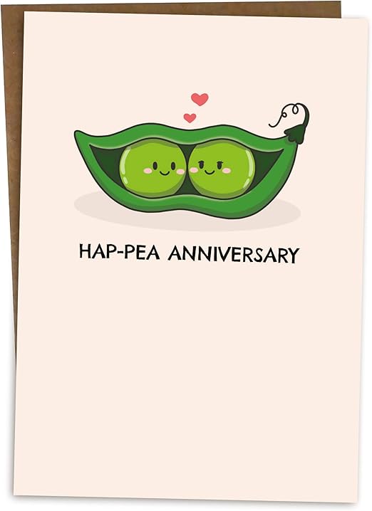 BYANIKA Happy Anniversary Card | Wedding, Dating or Meeting Anniversary | Romantic Sweet | For Her, Him, Girlfriend, Boyfriend, Wife, Husband, Partner, Couple, Parents, Mum and Dad | Cute Pun