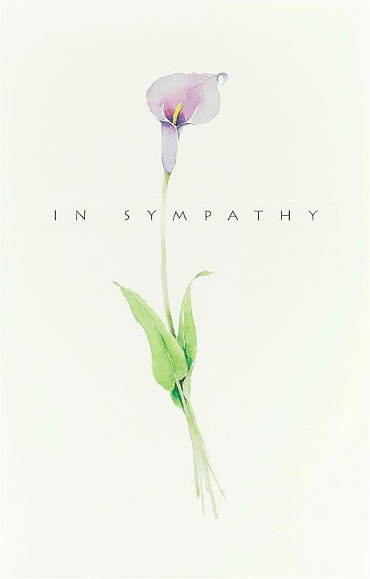 UK Greetings | Sympathy Card | Condolences/Bereavement | Her/Him | Delicate Design | With Envelope | 127 x 190 mm
