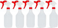DCS Pack of 5 Plastic Water Spray Bottles for Cleaning 750ml – Hand Trigger Empty Spray Bottles for Gardening and Home Cleaning – Heavy duty Industrial Refillable Mist Spray Bottle (Red)
