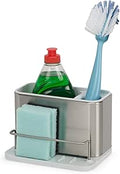 Joseph Joseph Surface Stainless-Steel Caddy Sink Area Organiser, Sponge Holder, Stainless Steel, Light Stone