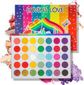 35 Colors Eyeshadow Makeup Palette, Highly Pigmented Colorful Long Lasting Waterproof Eye Shadow, Shimmer Matte Glitter Metallic Dramatic Eyes Shadow Make Up Pallet Cosmetics Gift Kit (35C)