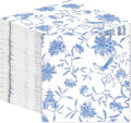 Table Kind 100 x Bulk Pack Soft Blue Chinoiserie Paper Napkins, Disposable Party Serviettes for Birthday, Weddings, Hen, Everyday Tableware, Catering, Picnics, Recyclable Made in EU 2ply 33cm